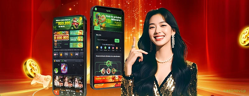 Configurações úteis dentro do app casinovip